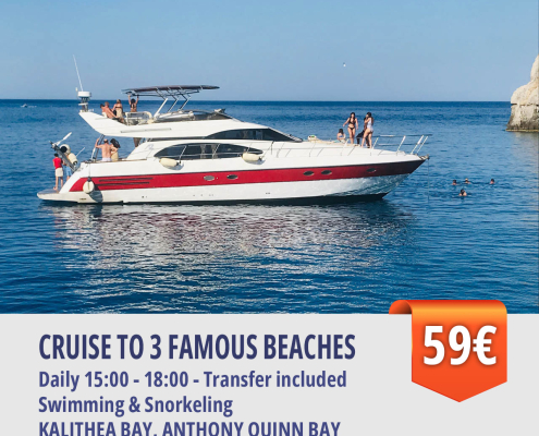 Cruise to 3 famous beaches