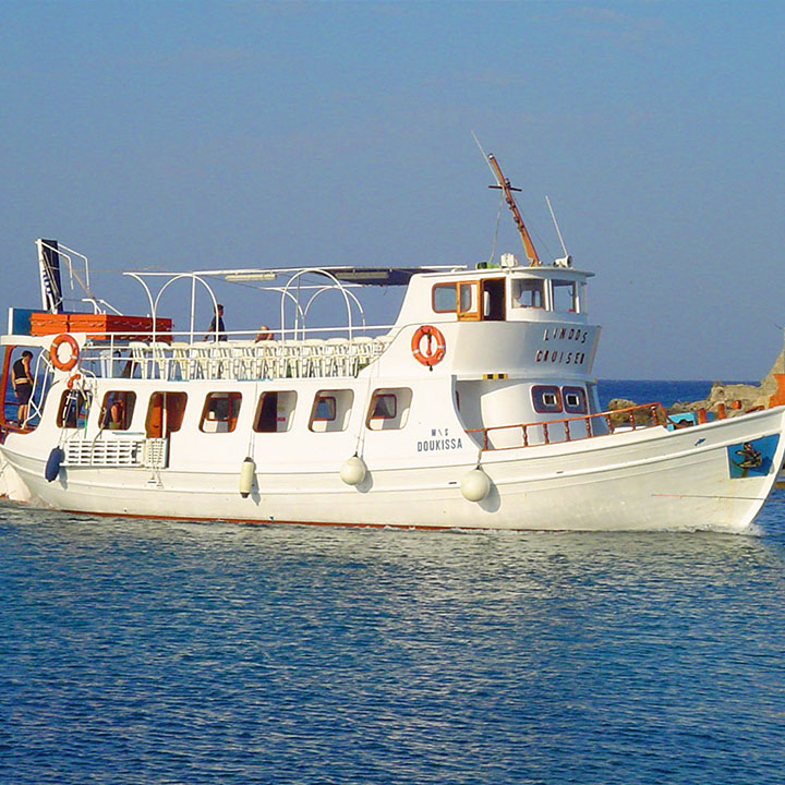 Lindos by boat